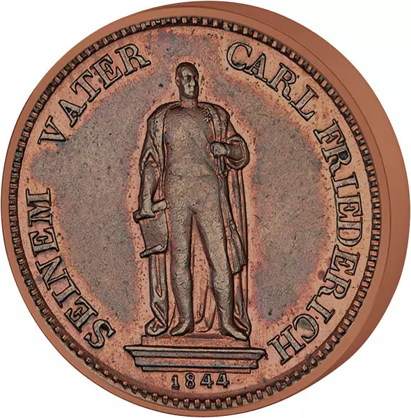 1 Kreuzer Baden Großherzog Leopold 1844