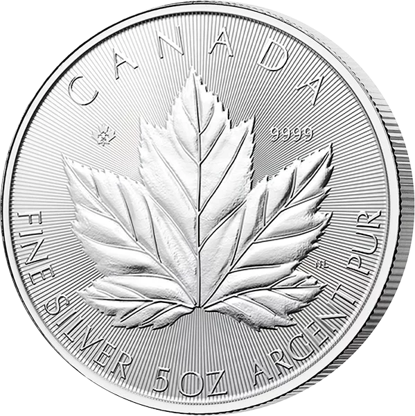 5 Unzen Silber Kanada Maple Leaf 2026