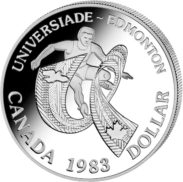 1 Dollar Kanada Universade Edmonton 1983, Silber