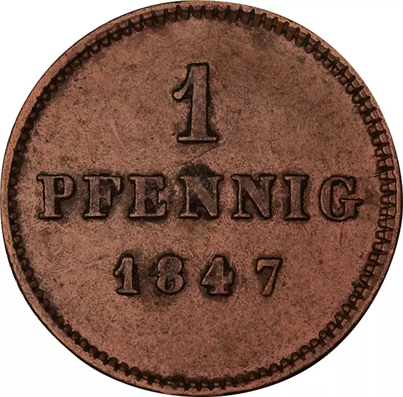1 + 2 Pfennig Bayern König Ludwig I. 1839-1848