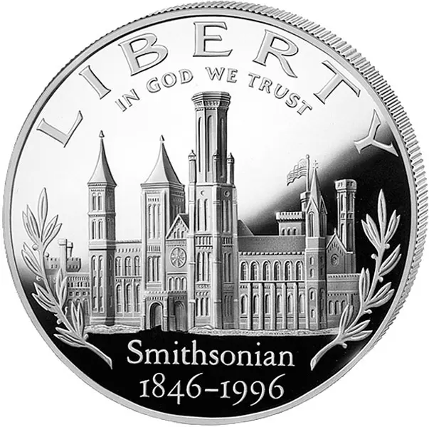1 Dollar USA 150 Jahre Smithsonian Institut 1996