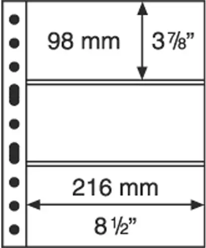 Kunststoffhüllen  5er Pack