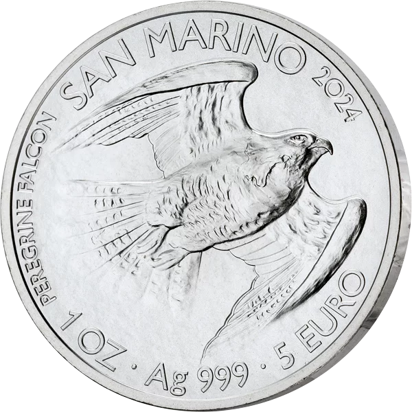 1 Unze Silber San Marino Wanderfalke 2024