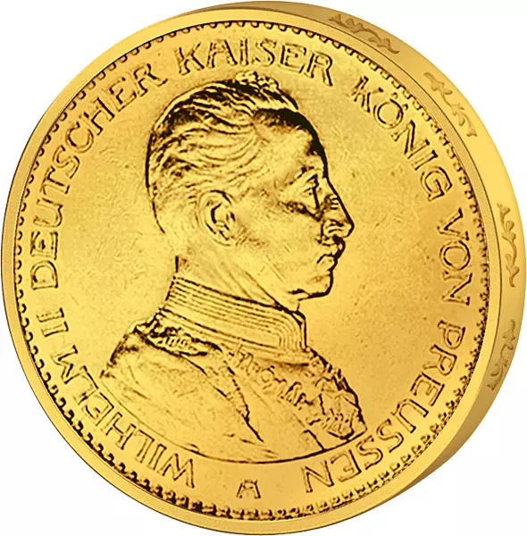 20 Mark Preußen Kaiser Wilhelm ll. in Uniform 1913-1914 20 Mark Preußen Kaiser Wilhelm ll. in Uniform 1913-1914