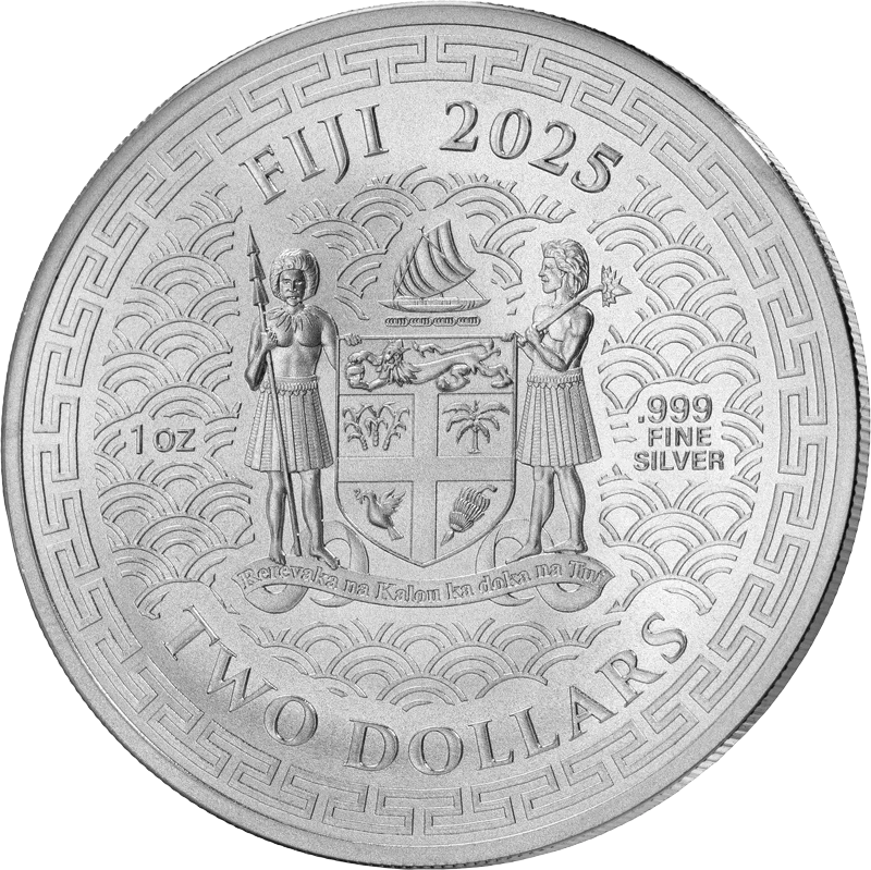 2 Dollars Fidschi Lunar Year of the Snake 2025