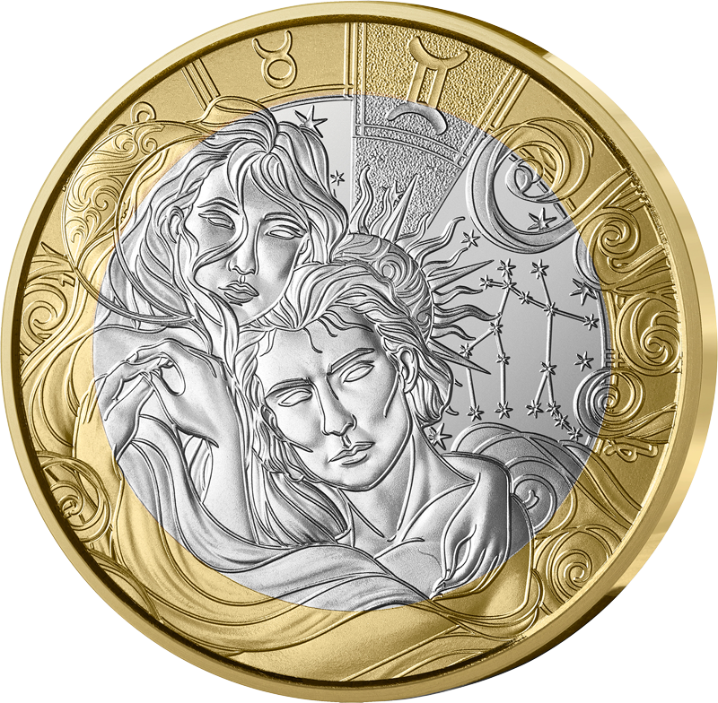 5 Euro Frankreich Sternzeichen - Zwillinge