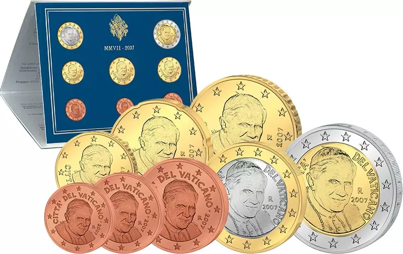 Euro-Kursmünzensatz Vatikan 2007