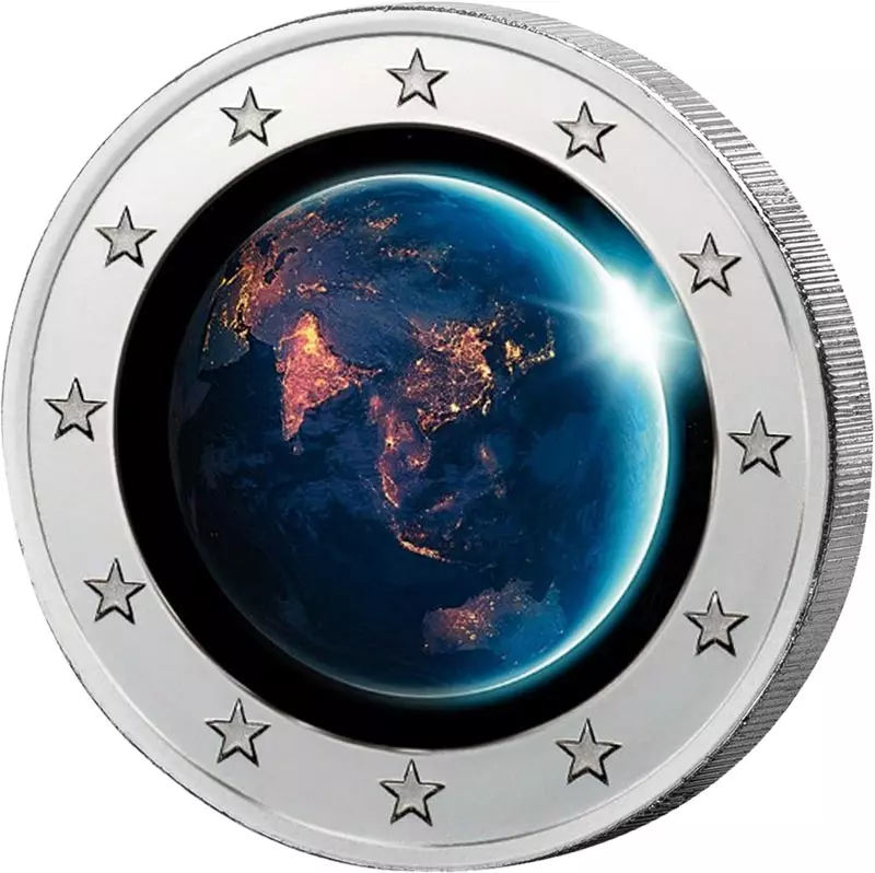 2-Euro-Künstlerausgabe Earth at Night