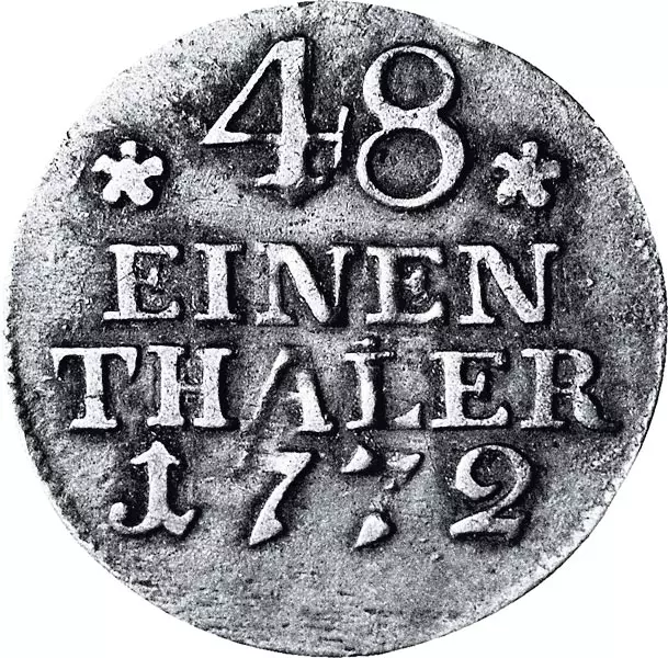 1/48 Taler Brandenburg-Preußen König Friedrich der Große 1771 - 1781