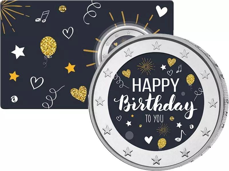 2-Euro-Künstlerausgabe Geburtstag in der Coincard 2-Euro-Künstlerausgabe Geburtstag in der Coincard