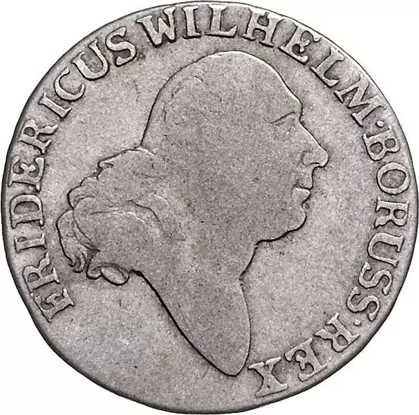 4 Groschen Brandenburg-Preußen König Friedrich Wilhelm II. 1796-1797