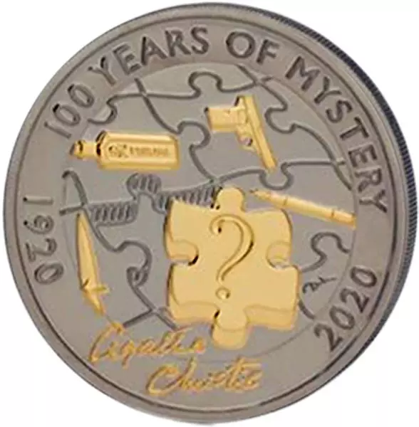 2 Pounds Großbritannien Agatha Christie 2022 Golden Enigma Edition