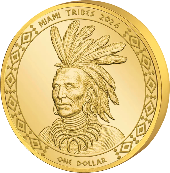 1 Cent - 1 Dollar Native American Kursmünzensatz der Miami 2026