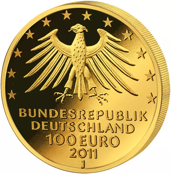 100 Euro BRD UNESCO-Weltkulturerbe Wartburg 2011 Stempelglanz