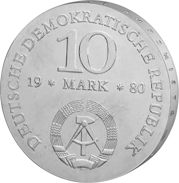 10 Mark DDR Gerhard Johann David von Scharnhorst 1980 Stempelglanz