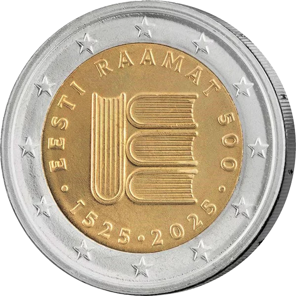2 Euro Numisbrief Estland 500 Jahre erster Textdruck in estnisch 2025