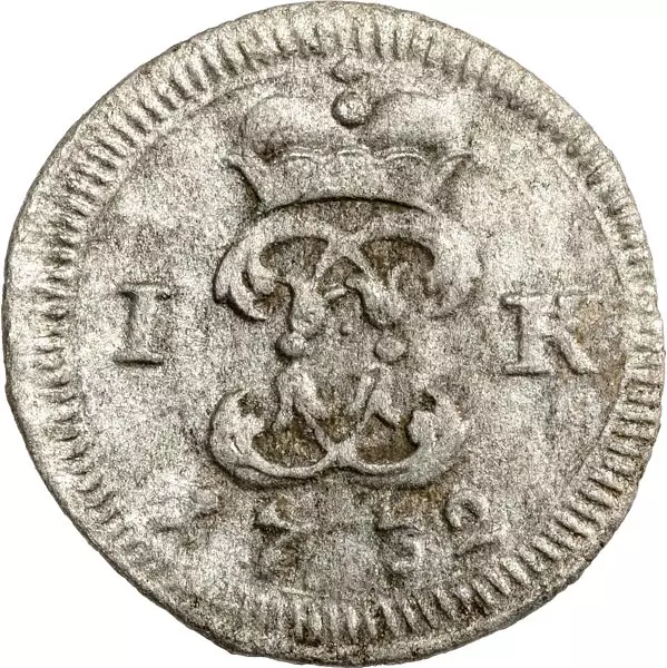 1 Kreuzer Baden-Durlach Markgraf Karl III. Willhelm 1732-1734