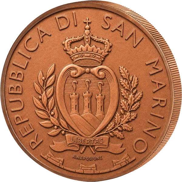 3 Euro San Marino Pastoralbesuch von Papst Leo XIV. in San Marino 2026