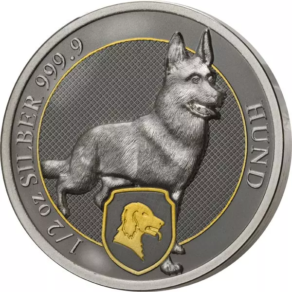 Silber-Gedenkprägung Deutschlands fantastische Tierwesen - Hund 2023