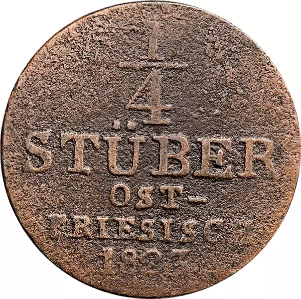 1/4 Stüber Hannover König Georg IV. 1823-1825
