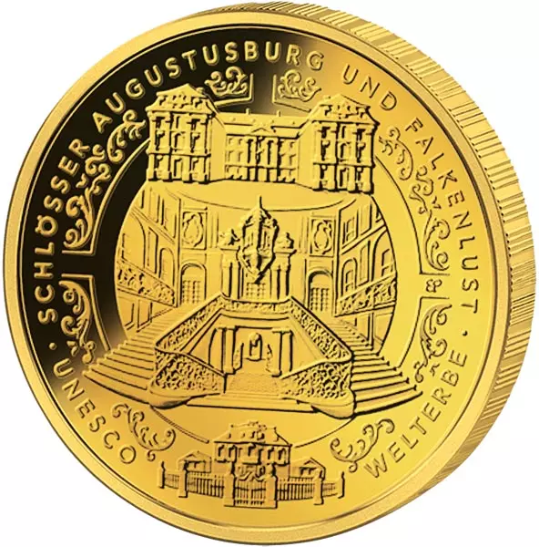 100 Euro BRD UNESCO-Weltkulturerbe Schlösser Augustusburg und Falkenlust in Brühl 2018