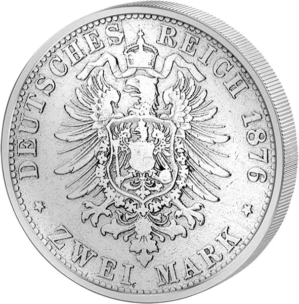 2 Mark Preußen Kaiser Wilhelm I. 1876-1884 schön bis sehr schön 2 Mark Preußen Kaiser Wilhelm I. 1876-1884 schön bis sehr schön