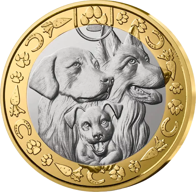 5 Euro Frankreich Lieblingshaustiere - Hunde 2025