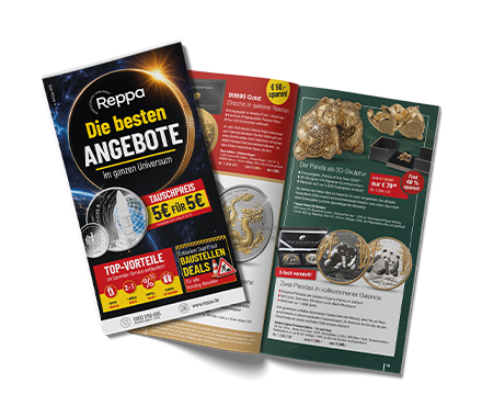 Der aktuelle Reppa Münzenkatalog Titel- und Innenseiten des aktuellen Reppa Münzenkatalogs