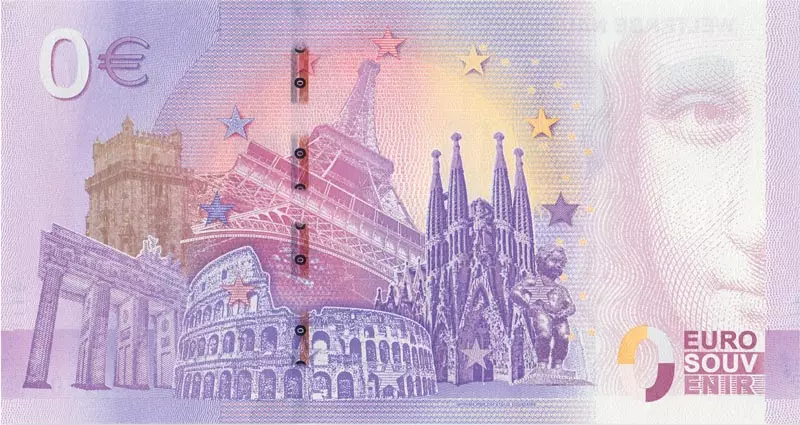 0-Euro-Banknote UEFA Fußball-Europameisterschaft 2024