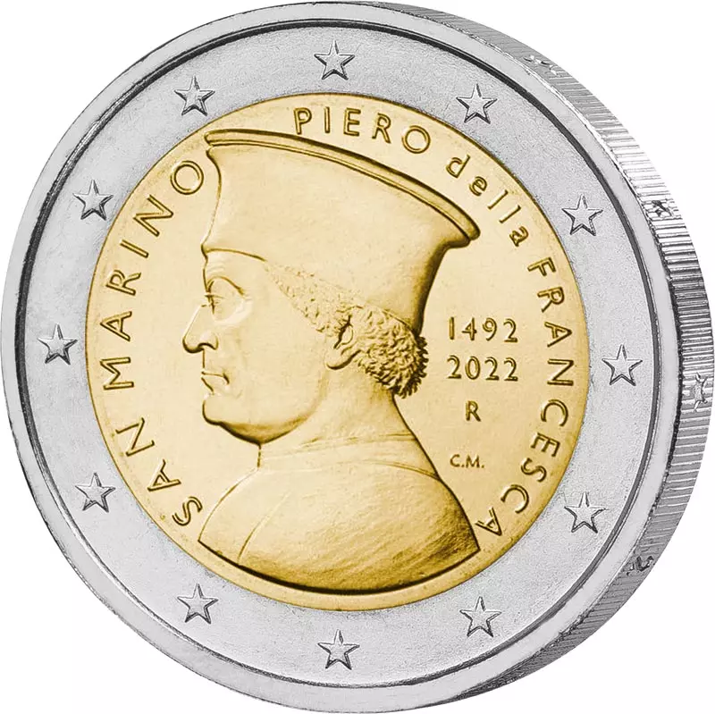 2 Euro San Marino 530. Todestag von Piero Della Francesca 2022