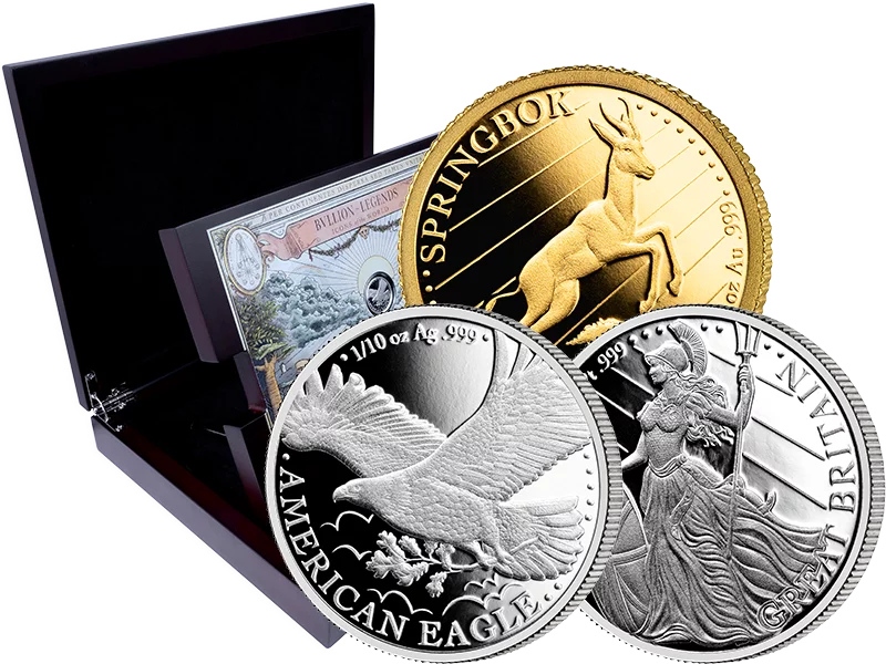 3er Set Salomonen Bullion Legends Premium Investment Set 2026