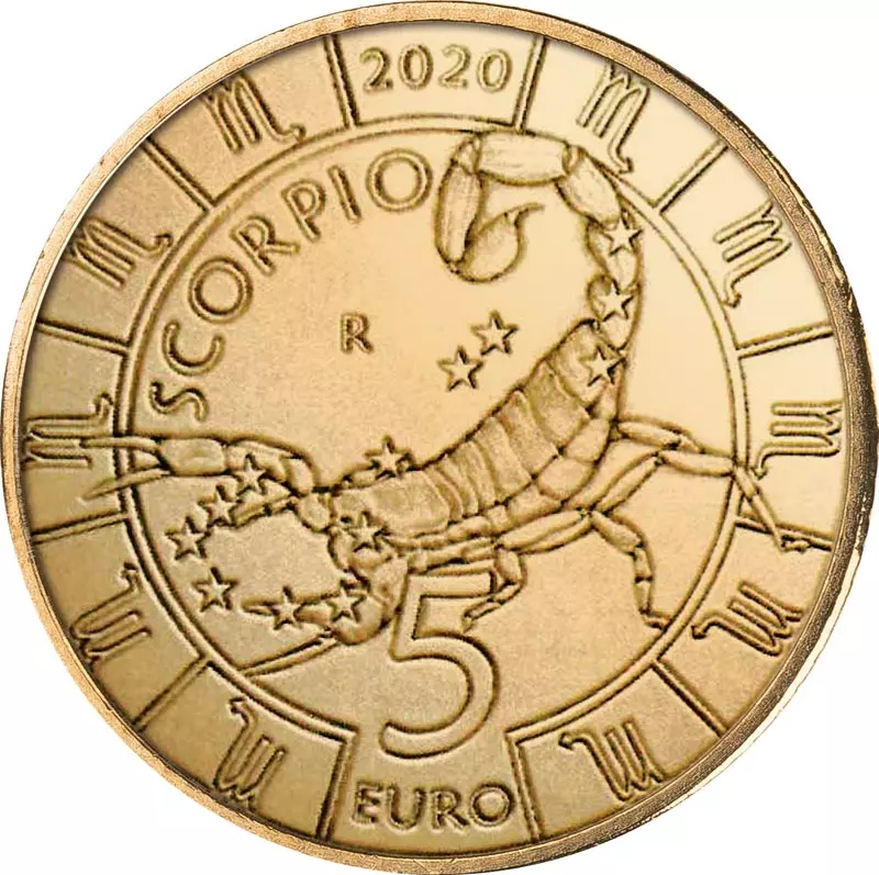 5 Euro San Marino Tierkreiszeichen Skorpion 2020