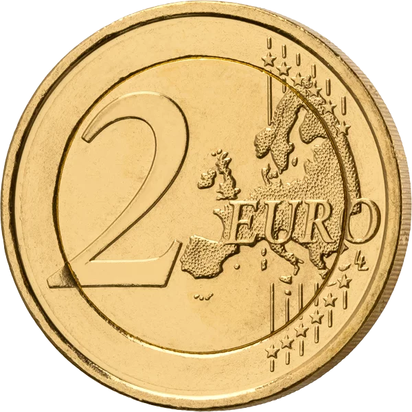 2-Euro-Gedenkmünze Irland 50 Jahre EU-Beitritt 2023 als vollvergoldete Premiumausgabe