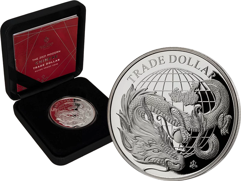 1 Pound St. Helena Chinese Trade Dollar 2021
