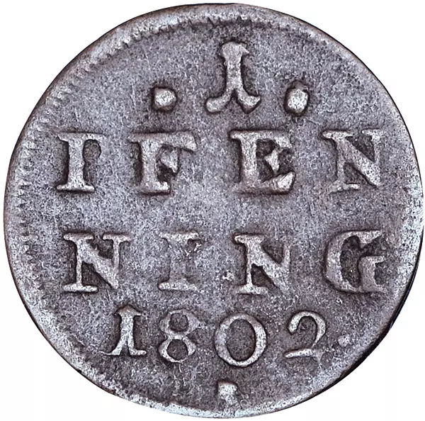 1 Pfennig Bayern Kurfürst Maximilian IV. 1799-1805