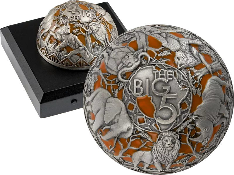 25 Francs Burundi Half-Spherical-Coin Big Five Africa 2026