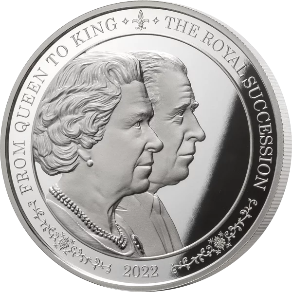 5 Dollars Barbados Doppelporträt from Queen to King 2022