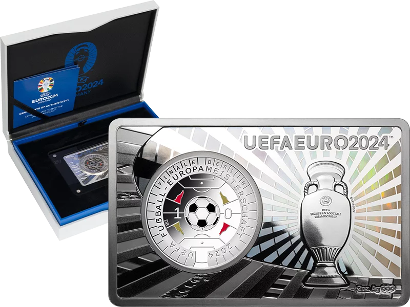 11 Euro BRD Silberbarren UEFA EURO 2024