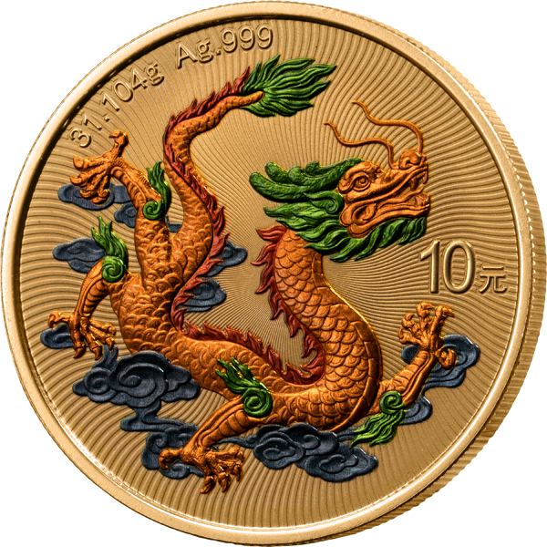 10 Yuan China Quintum Gold Drache 2026
