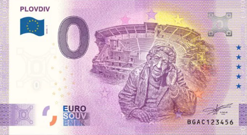 0-Euro-Banknote Bulgarien Plovdiv 2026