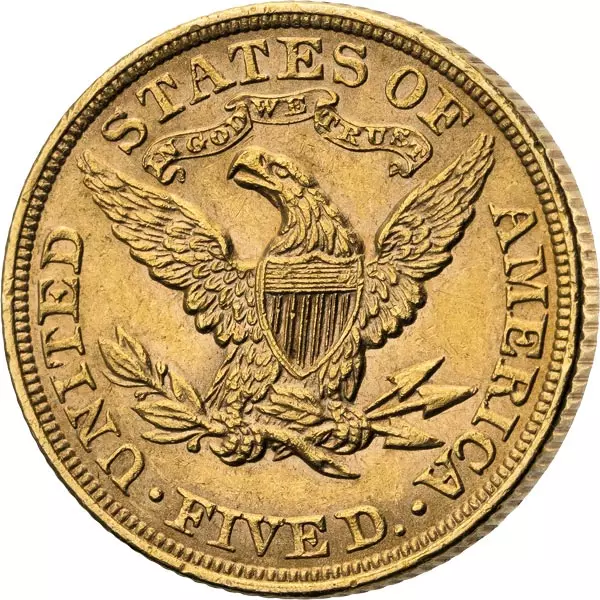 5 Dollars USA Liberty-Kopf 1839-1908