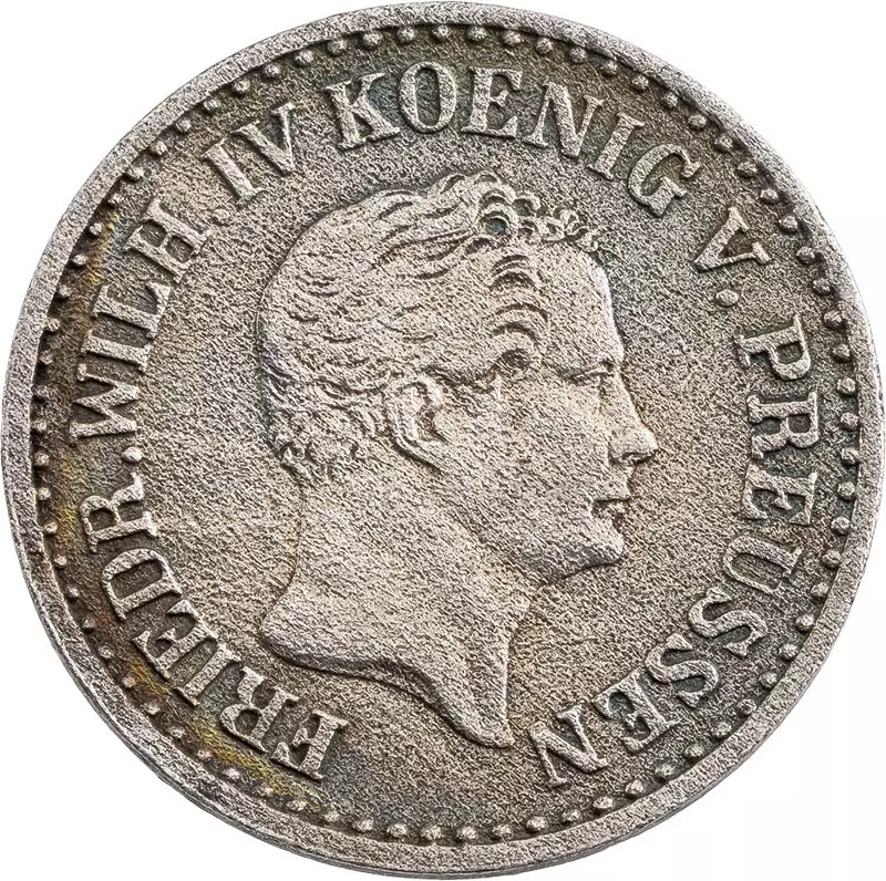 1 Silbergroschen Brandenburg-Preußen König Friedrich Wilhelm IV. 1841-1852