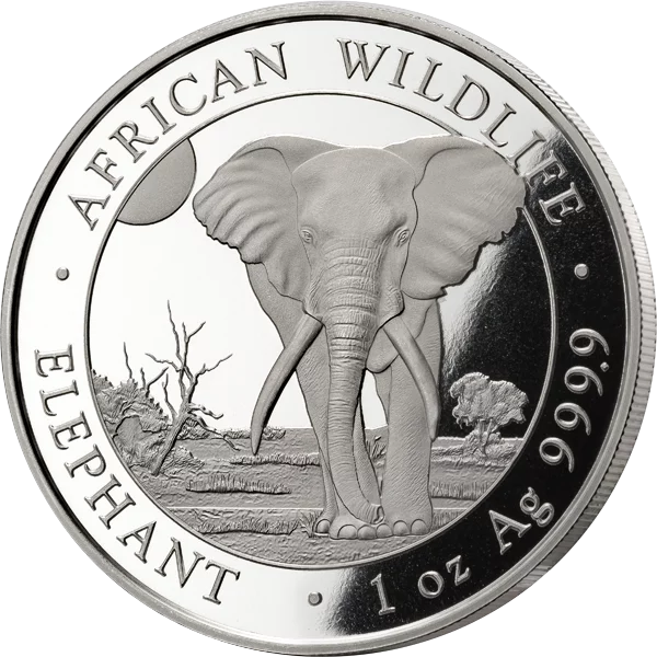 1 Unze Silber Somalia African Wildlife - Elefant 2025