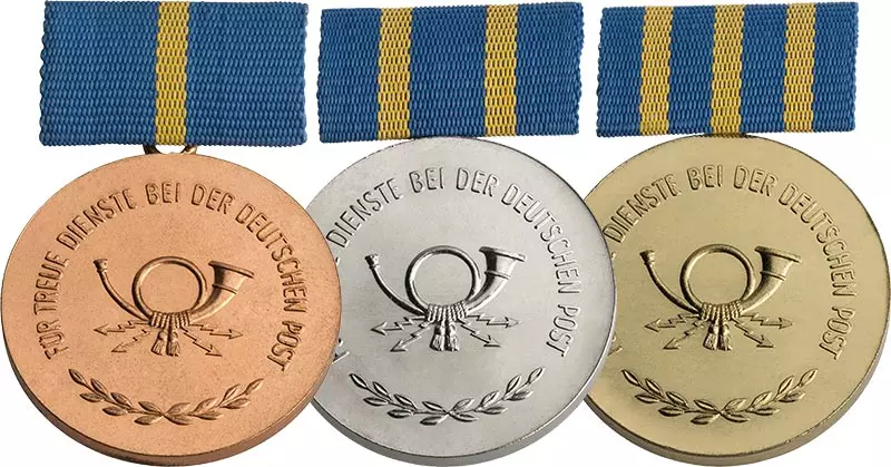 3 Orden DDR für treue Dienste bei der Post