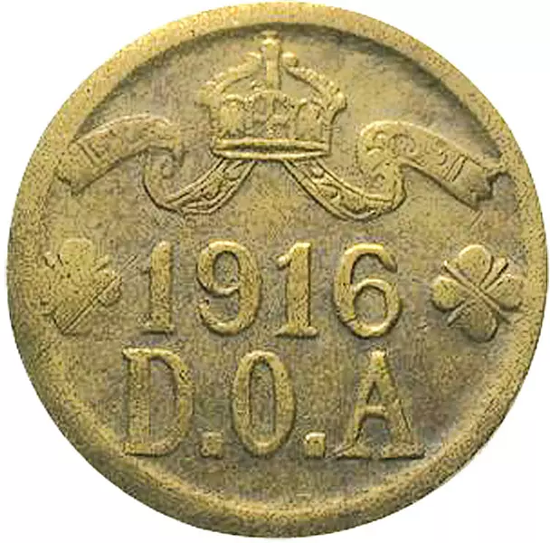 5 Heller Deutsch-Ostafrika Deutsche Kaiserkrone Tabora 1916