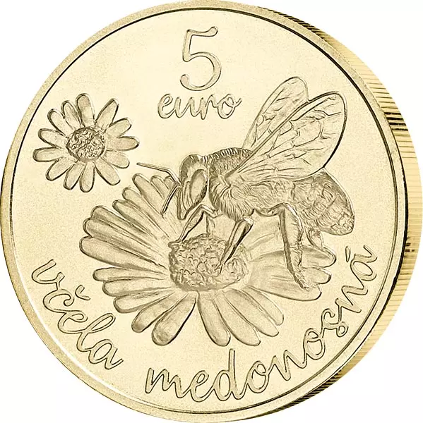 5 Euro Slowakei Flora und Fauna Honigbiene 2021