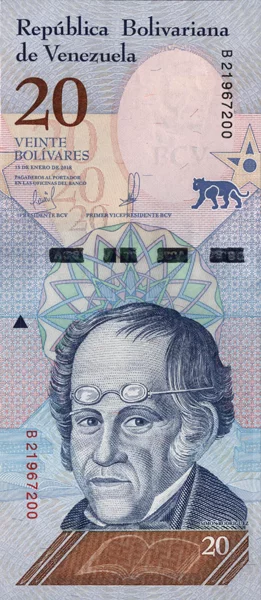 20 Bolivares Banknote Venezuela 2018