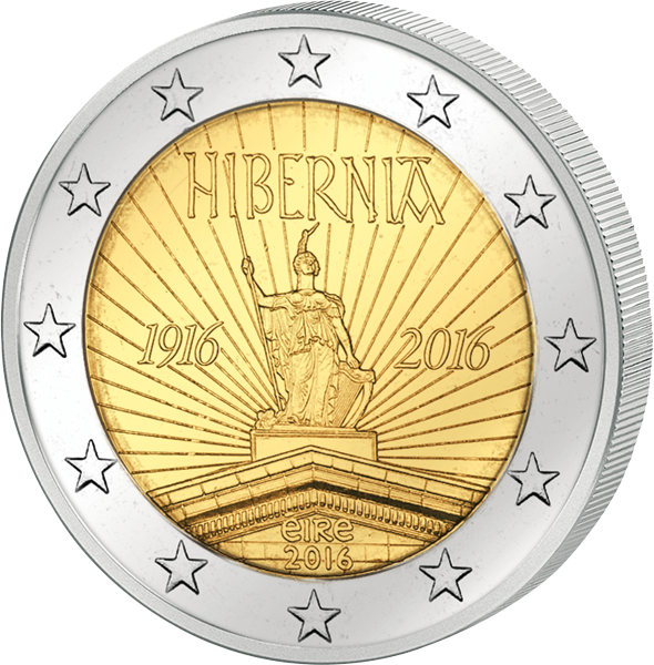 2 Euro Irland 100 Jahre Osteraufstand 2016 Vorderseite 2 Euro Irland 100 Jahre Osteraufstand 2016