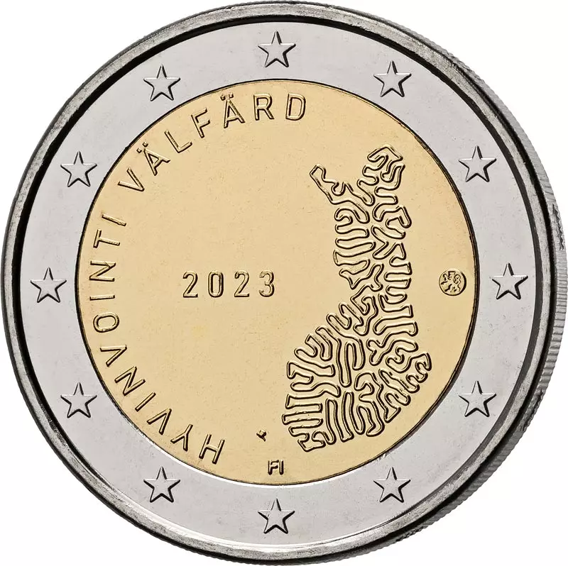 2 Euro Finnland Sozial- und Gesundheitsdienste 2023