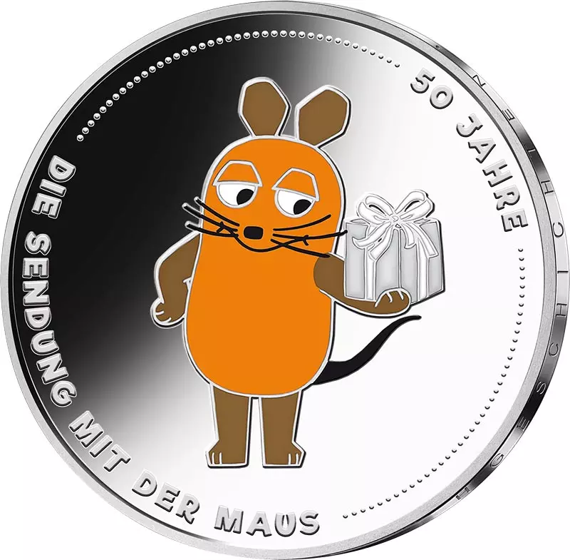 20 Euro BRD Sendung mit der Maus 2021 Polierte Platte